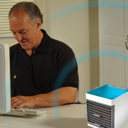 Mini Portable Air Cooler with LED Light & Water Tank Fill