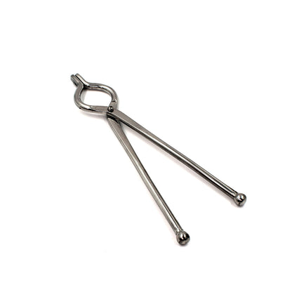 Ganesh Premium Stainless Steel Goti Sansi/Tongs for Hot Utensils - 8mm