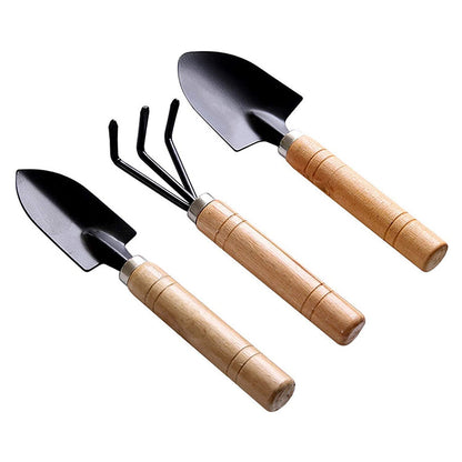 Mini Garden Tool Set – Hand Cultivator, Small Trowel & Garden Fork