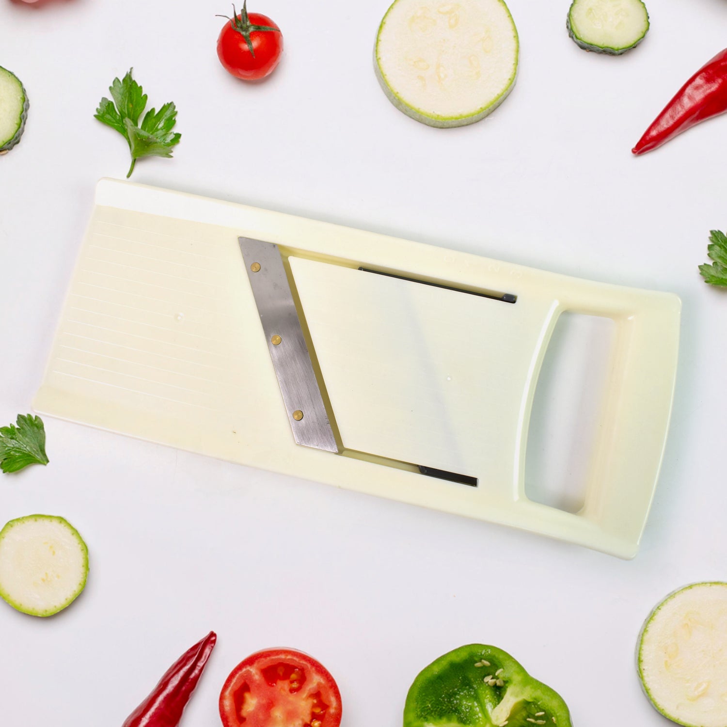 Adjustable Fruit and Vegetable Slicer with Stainless Steel Blade