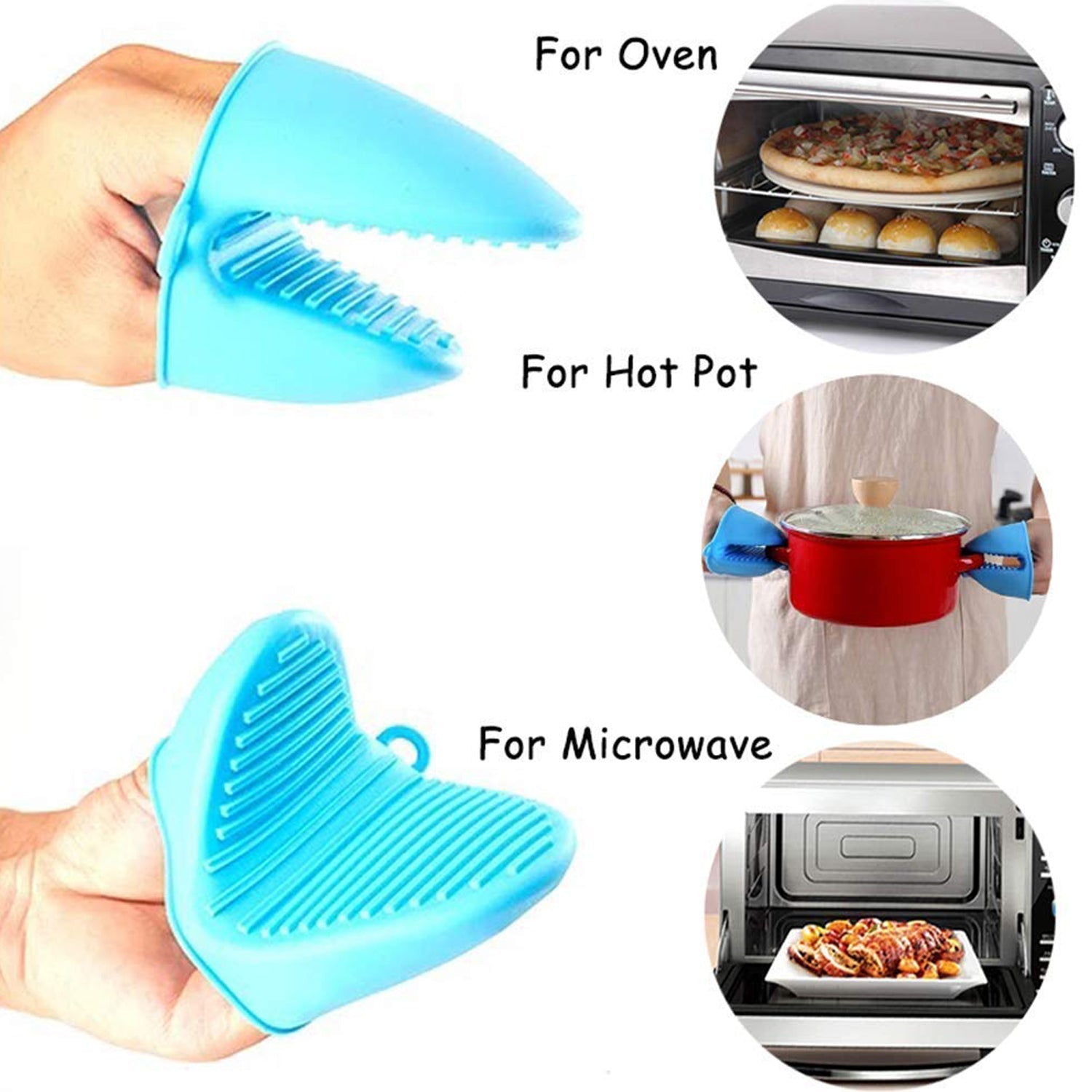 Silicone Heat-Resistant Potholder Mitt – Mini Oven & Cooking Glove