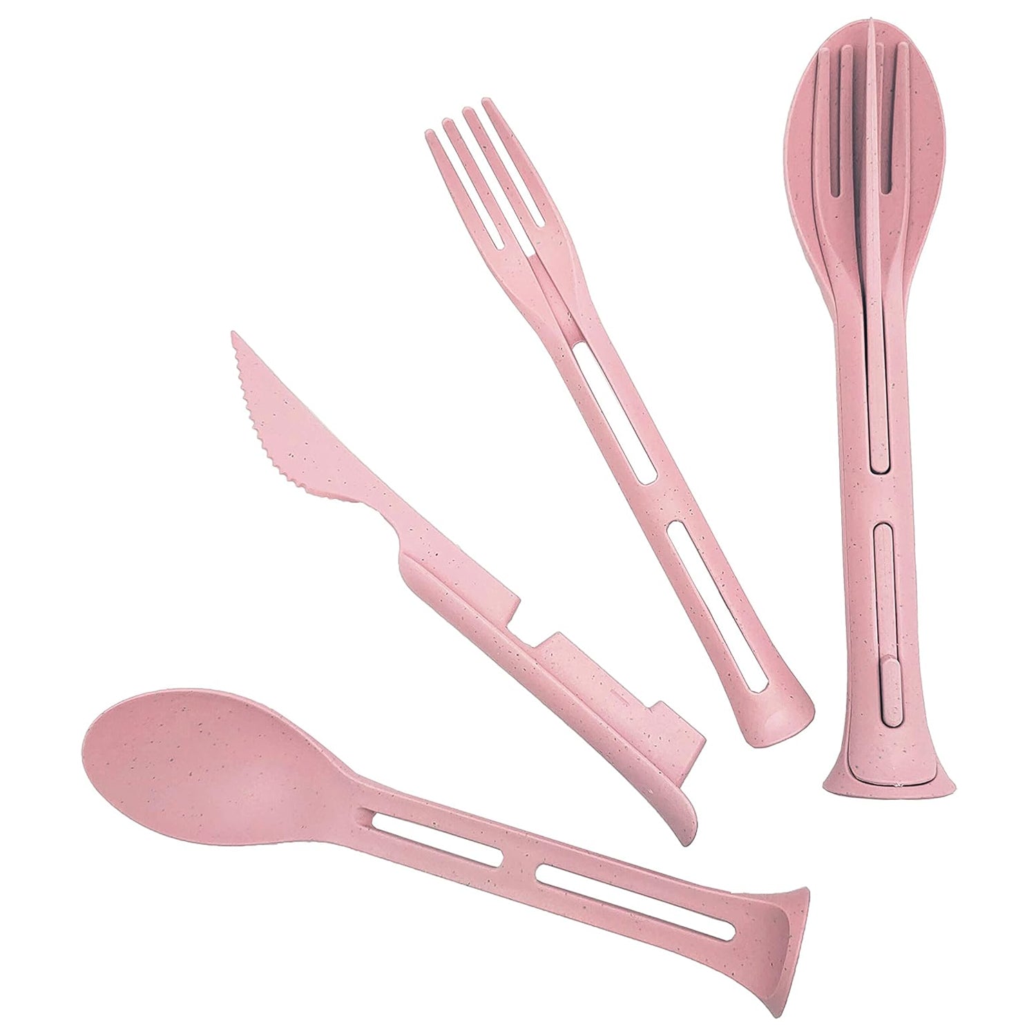 3-in-1 Reusable Cutlery Set – Spoon, Fork & Knife for Travel & Dining