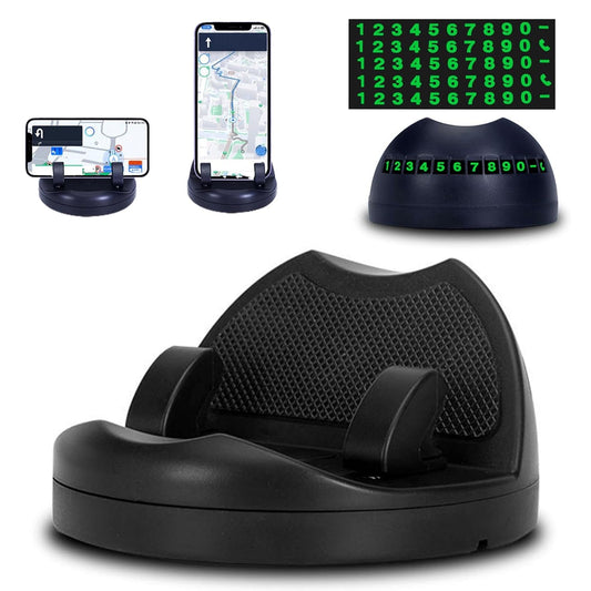 2-in-1 Car Anti-Slip Mat & Phone Holder – Non-Slip Sticky Dashboard Mount