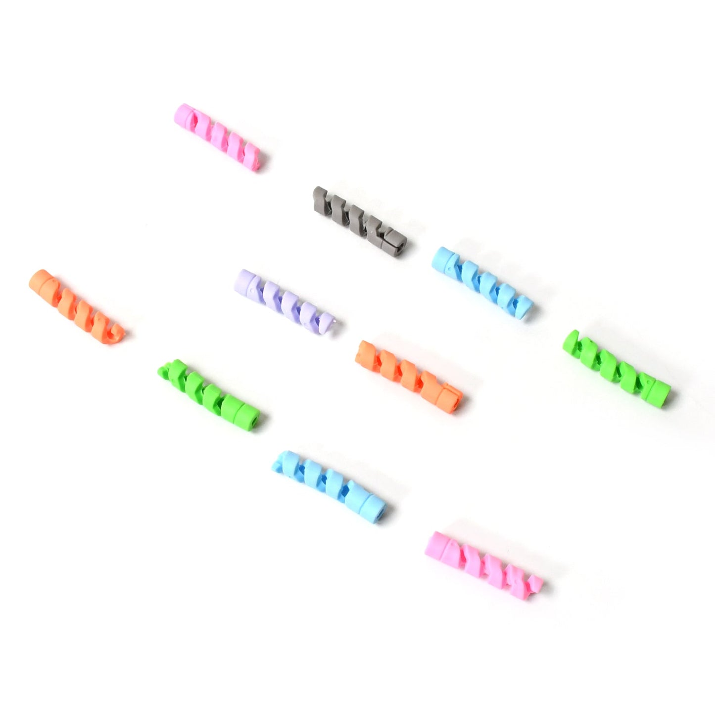 Spiral Cable Protectors for Charger & Data Cords – Universal Fit (Pack of 10)