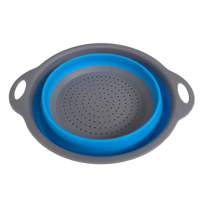 Foldable Round Silicone Strainer – Lightweight & Portable Kitchen Utensil