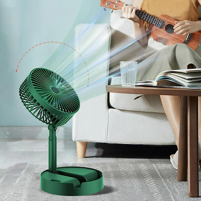 Adjustable Portable Desktop USB Fan – Telescopic & Silent Cooling Fan