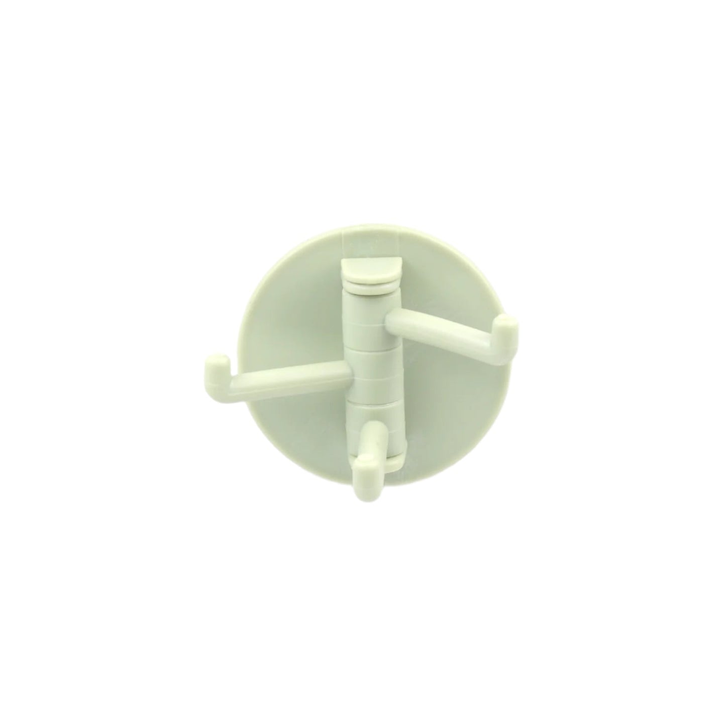 180° Rotating Punch-Free 3-Hook Adhesive Wall Hook – 1 Pc