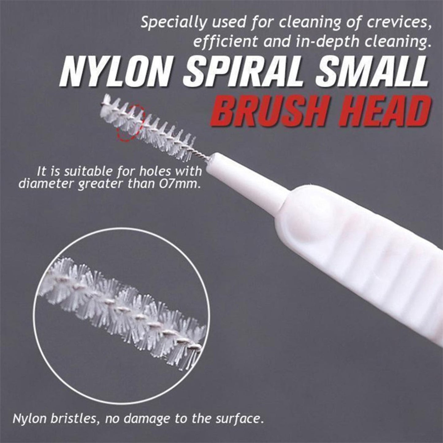 10-Piece Anti-Clog Shower Nozzle Cleaning Brush – Reusable & Multifunctional