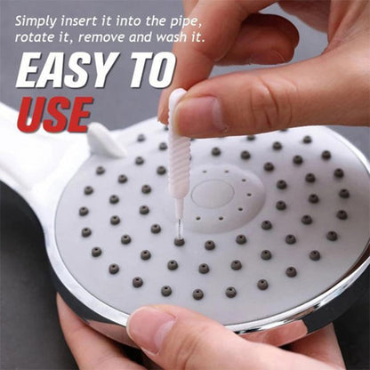 10-Piece Anti-Clog Shower Nozzle Cleaning Brush – Reusable & Multifunctional