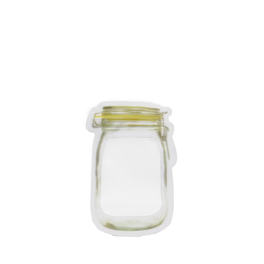Reusable Airtight Mason Jar Zipper Storage Bag – 150ml Food Pouch (1 Pc)