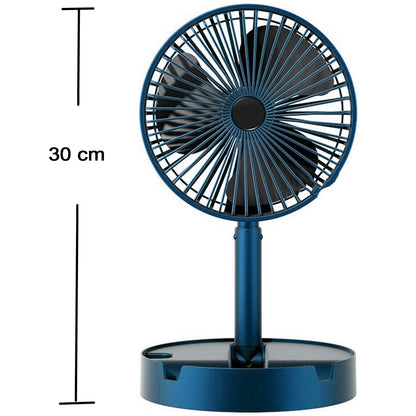 Adjustable Portable Desktop USB Fan – Telescopic & Silent Cooling Fan