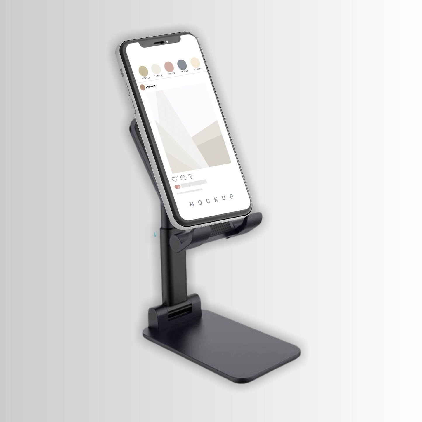 Foldable Mobile Stand with Angle Adjustable Desktop Holder