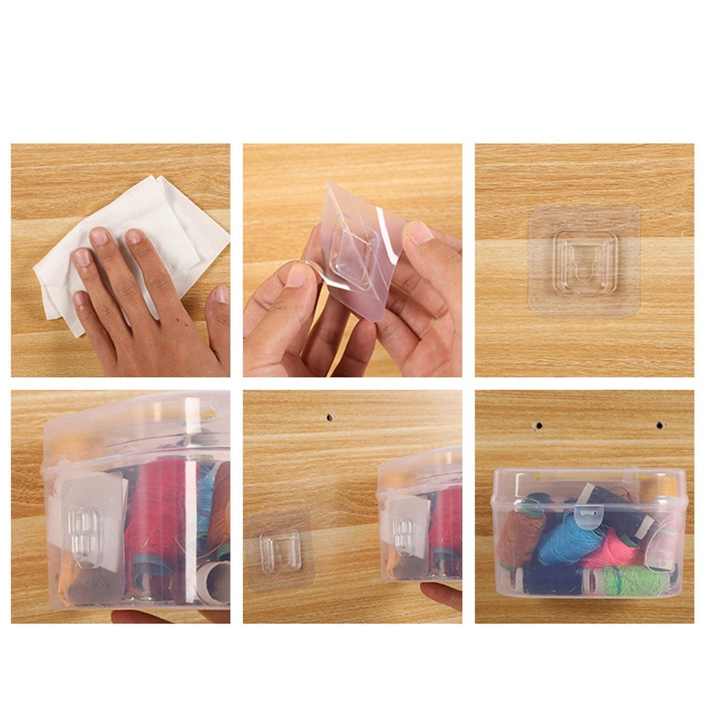 Adhesive Plastic Wall Hooks for Wall Décor and Wall Photo Frames – Heavy Duty & Waterproof