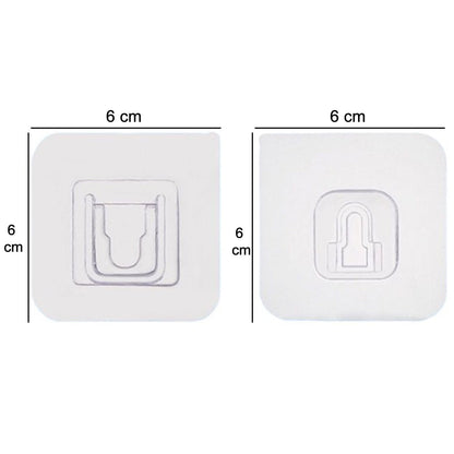 Adhesive Plastic Wall Hooks for Wall Décor and Wall Photo Frames – Heavy Duty & Waterproof