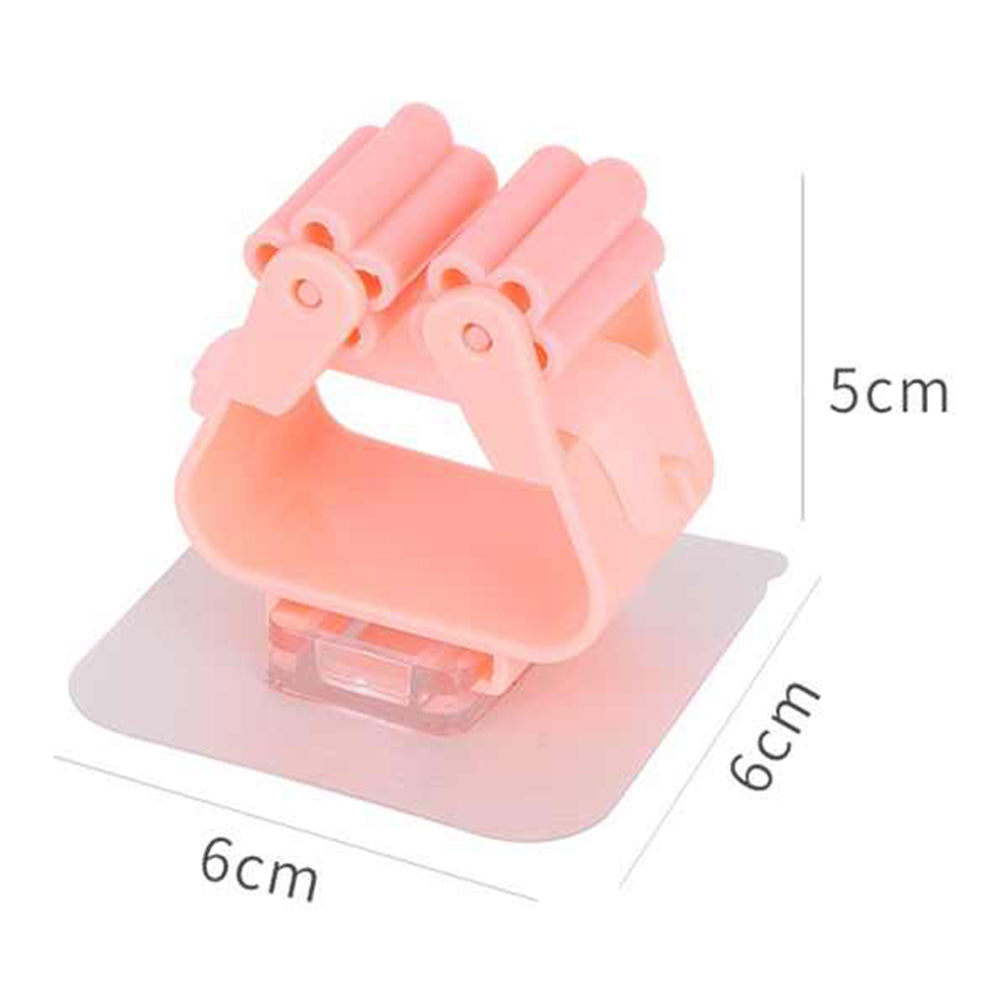 Self-Adhesive Mop and Broom Holder – Wall-Mounted
