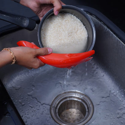 Rice Washer & Strainer Spoon – Multipurpose Kitchen Tool
