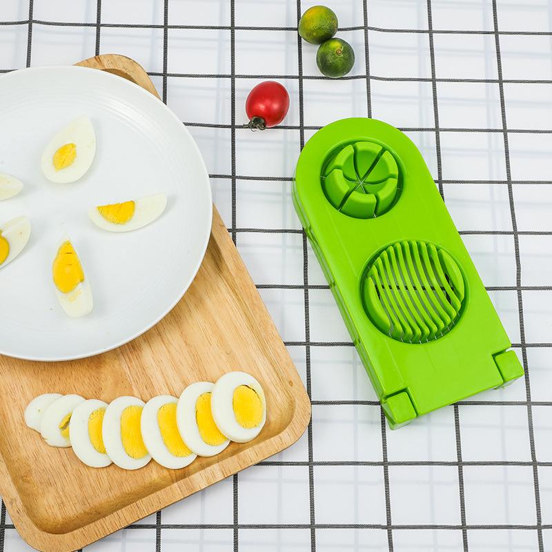 2-in-1 Egg Cutter & Slicer with Stainless Steel Wires
