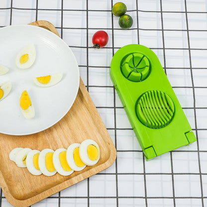 2-in-1 Egg Cutter & Slicer with Stainless Steel Wires