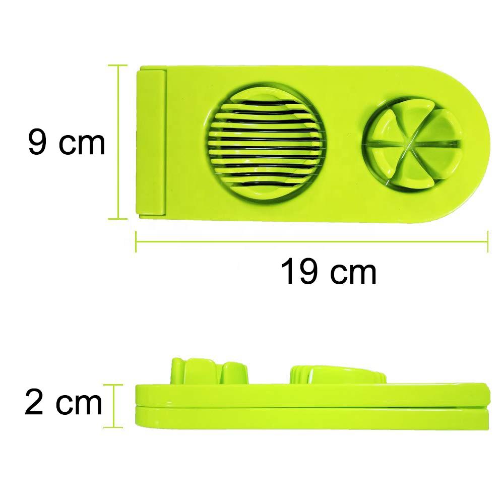 2-in-1 Egg Cutter & Slicer with Stainless Steel Wires