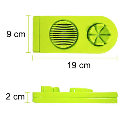 2-in-1 Egg Cutter & Slicer with Stainless Steel Wires