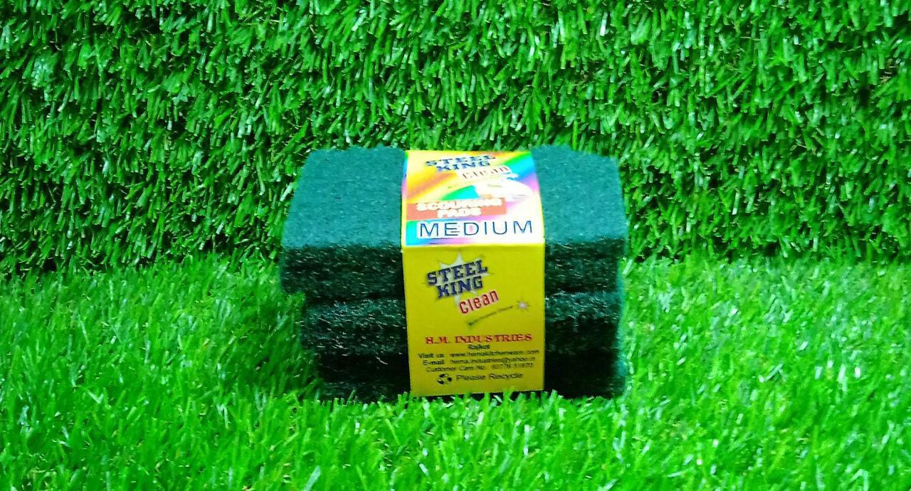 Scrub Sponge Cleaning Pads Aqua Green – Pack of 6