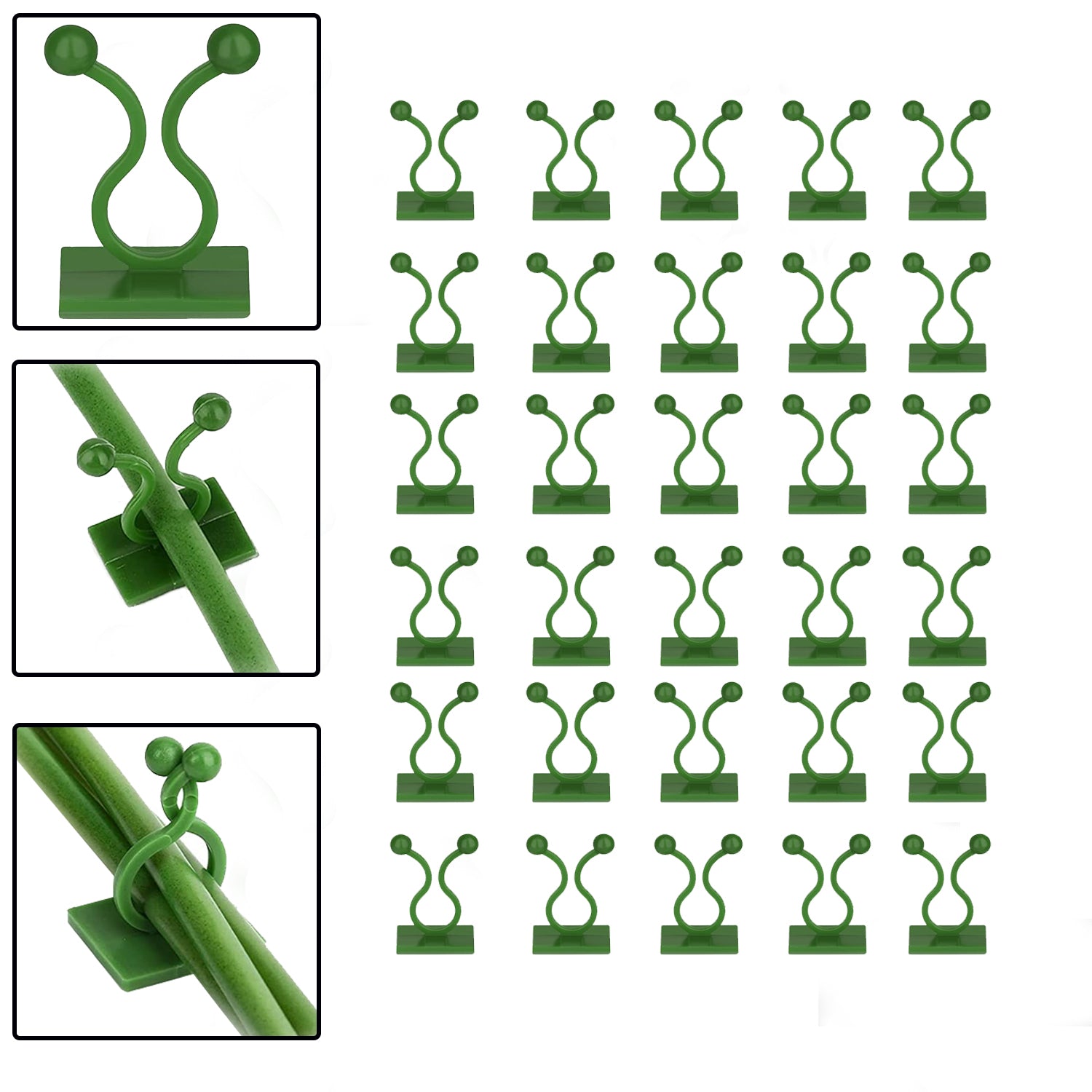 30PCS Wall Plant Climbing Clips – Space-Saving Vine Support for Home & Garden (Box/30 Pcs Set)