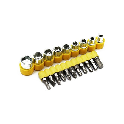 24 pcs T-Shape Screwdriver Socket Set with Ratchet Handle & Spanner – Hand Tool Kit for Home, Car & Office