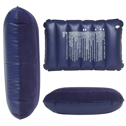 Velvet Air Inflatable Travel Pillow – Soft & Portable (Blue)