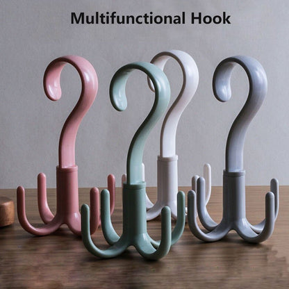 4-Claw 360° Rotatable Purse Rack Hook – Multi-Function Hanger