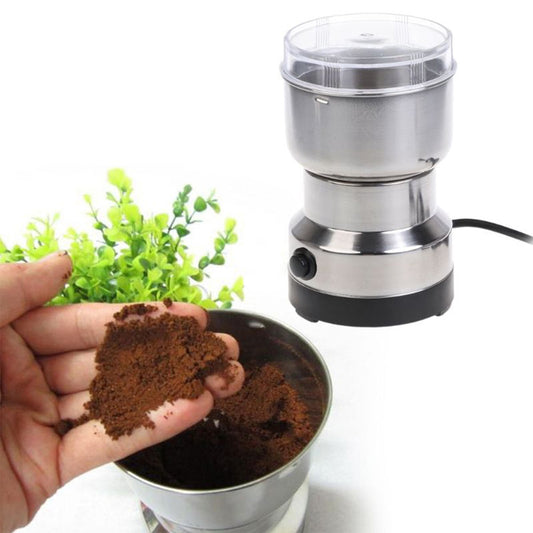 Mini Electric Stainless Steel Grinder – 150W Multifunction Smash Machine for Dry Spices, Grains, Herbs & Seeds