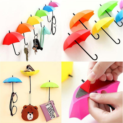 Multipurpose Umbrella Wall Hook for Keys, Hats & More