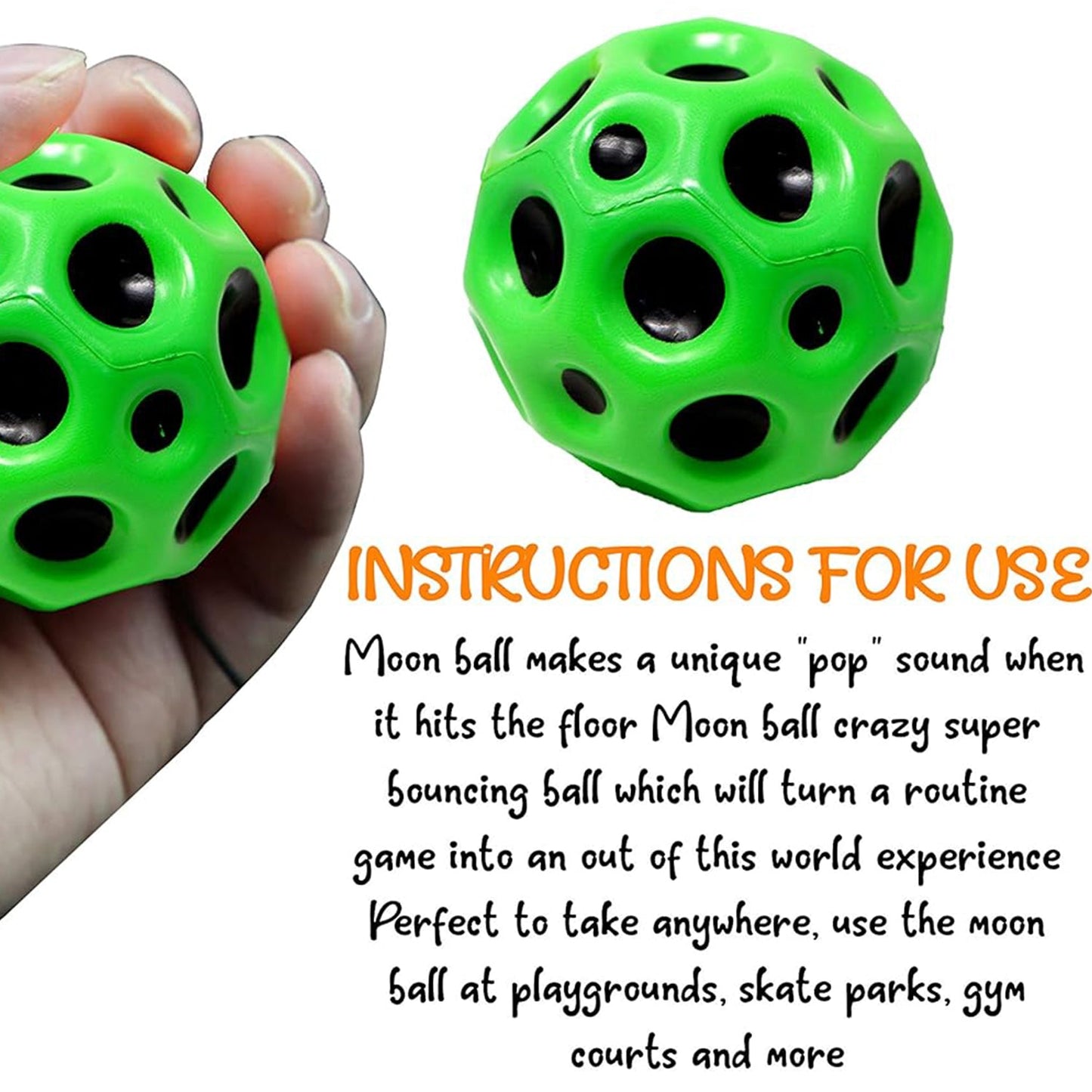 Rubber Super Bouncy Coral Star Anti Stress Ball - Multicolor (1 Pc)