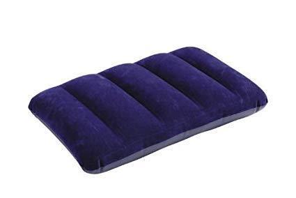 Velvet Air Inflatable Travel Pillow – Soft & Portable (Blue)