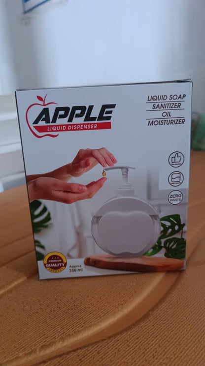 Refillable Apple-Shaped Liquid Soap Dispenser – 350 ML