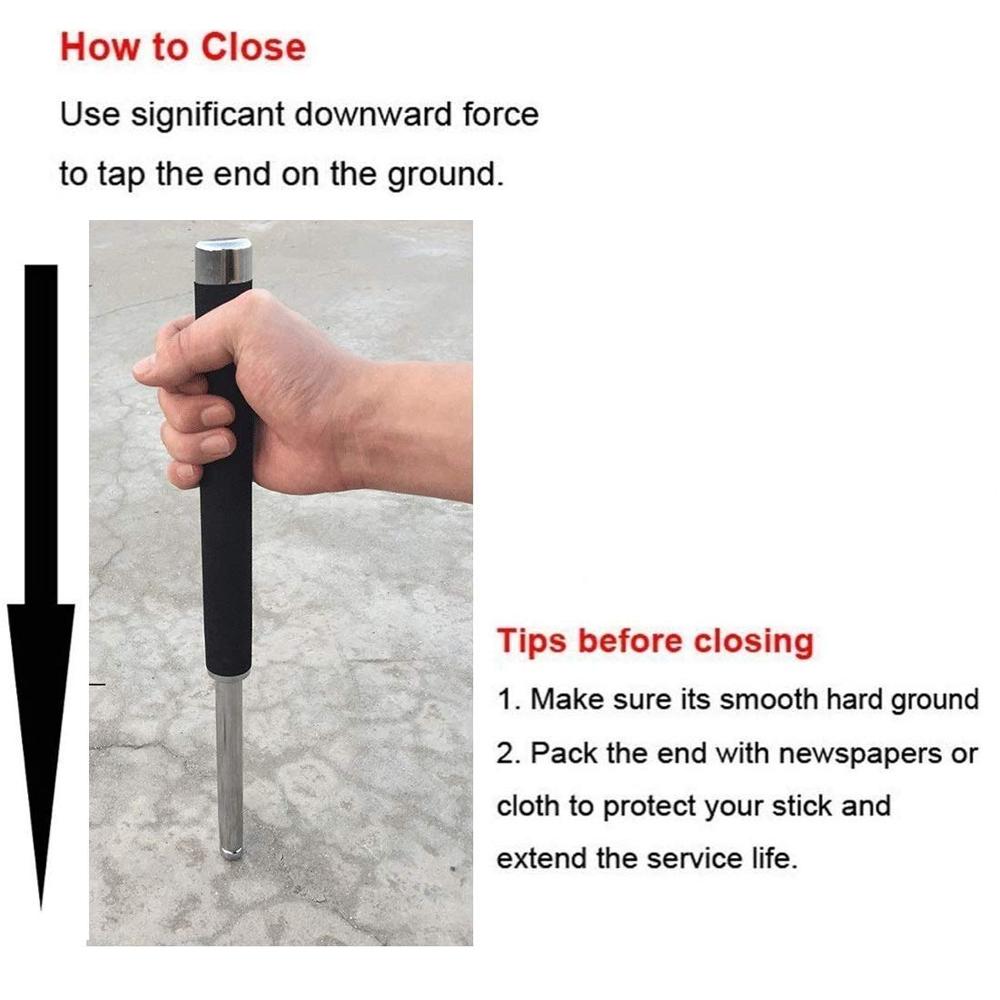 Multi-Function Collapsible Self Defense Stick – Lightweight & Portable
