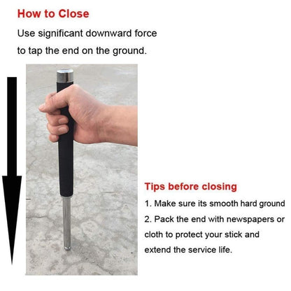 Multi-Function Collapsible Self Defense Stick – Lightweight & Portable