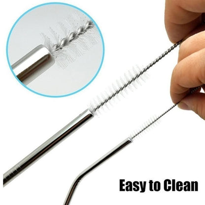 Stainless Steel Straw Cleaning Brush – 23mm Flexible Pipe Cleaner (1 Pc)