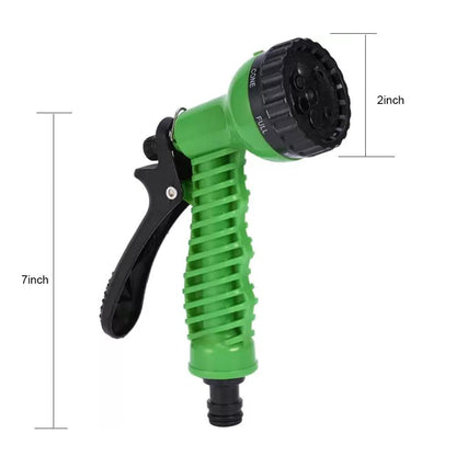 Plastic Garden Hose Nozzle Water Spray Gun Connector & Tap Adapter Set (3/4 Inch)