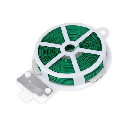 Plastic Twist Tie Wire Spool With Cutter For Garden & Plant – 50m