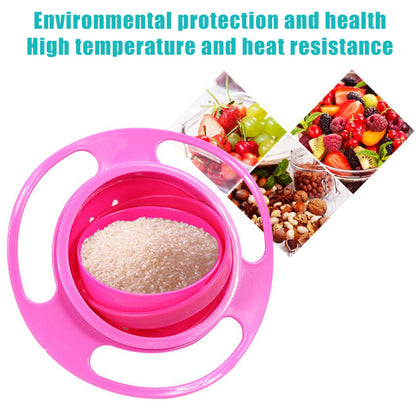 Spill-Proof Gyro Bowl – 360° Rotating Toddler Feeding Dish