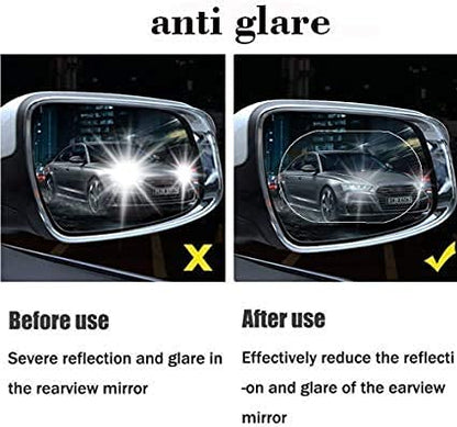 Anti-Fog & Scratch Rearview Mirror Film – HD Clear Sticker (1 pc)