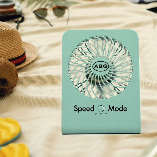 Portable Desk Fan with 3-Speed Settings – USB & Battery Operated