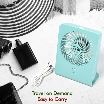 Portable Desk Fan with 3-Speed Settings – USB & Battery Operated