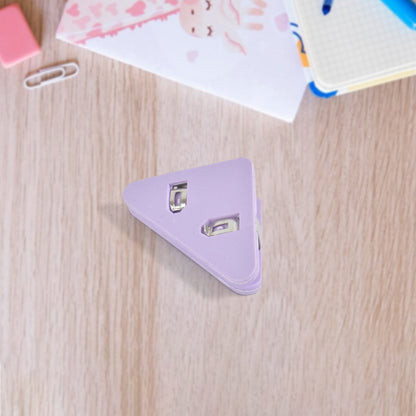 Triangle Paper Clips | Small Corner Document Clip for Books, Bills & Desk Accessories