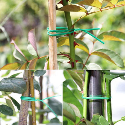 Plastic Twist Tie Wire Spool With Cutter For Garden & Plant – 50m