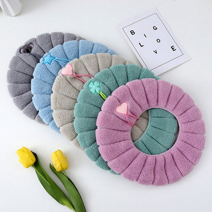 Winter Soft Toilet Seat Cover – Plush Warm & Washable Cushion Mat