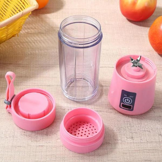 Multi-Purpose Portable USB Electric Juicer – 6-Blade Protein Shaker & Blender Mixer Cup (380ML)