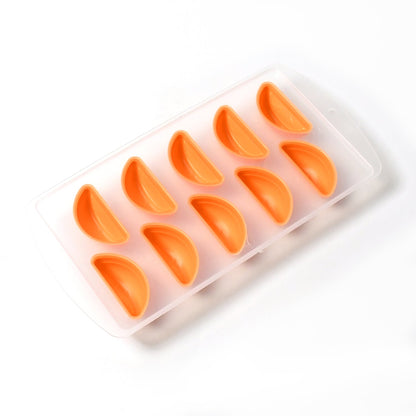 Creative Silicone Orange-Shape Mould for Ice and Chocolate