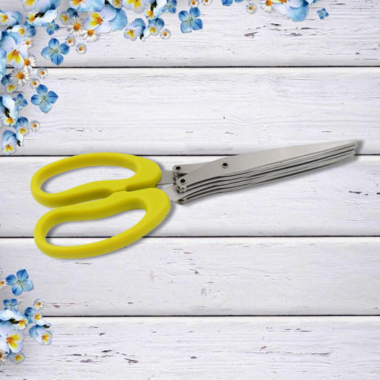 Stainless Steel 5-Blade Herb & Vegetable Scissors