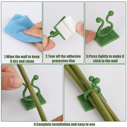 30PCS Wall Plant Climbing Clips – Space-Saving Vine Support for Home & Garden (Box/30 Pcs Set)